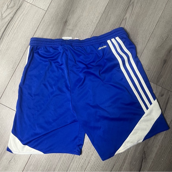 Blue adidas shorts - Picture 2 of 3